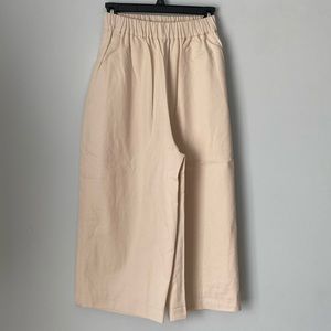 Ecole de courisites Pierre soft cotton twill pants ivory